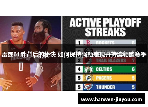 雷霆61胜背后的秘诀 如何保持强劲表现并持续领跑赛季 雷霆61胜背后的秘诀 如何保持强劲表现并持续领跑赛季